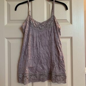 Dress barn Taupe Patterned Camisole sz S